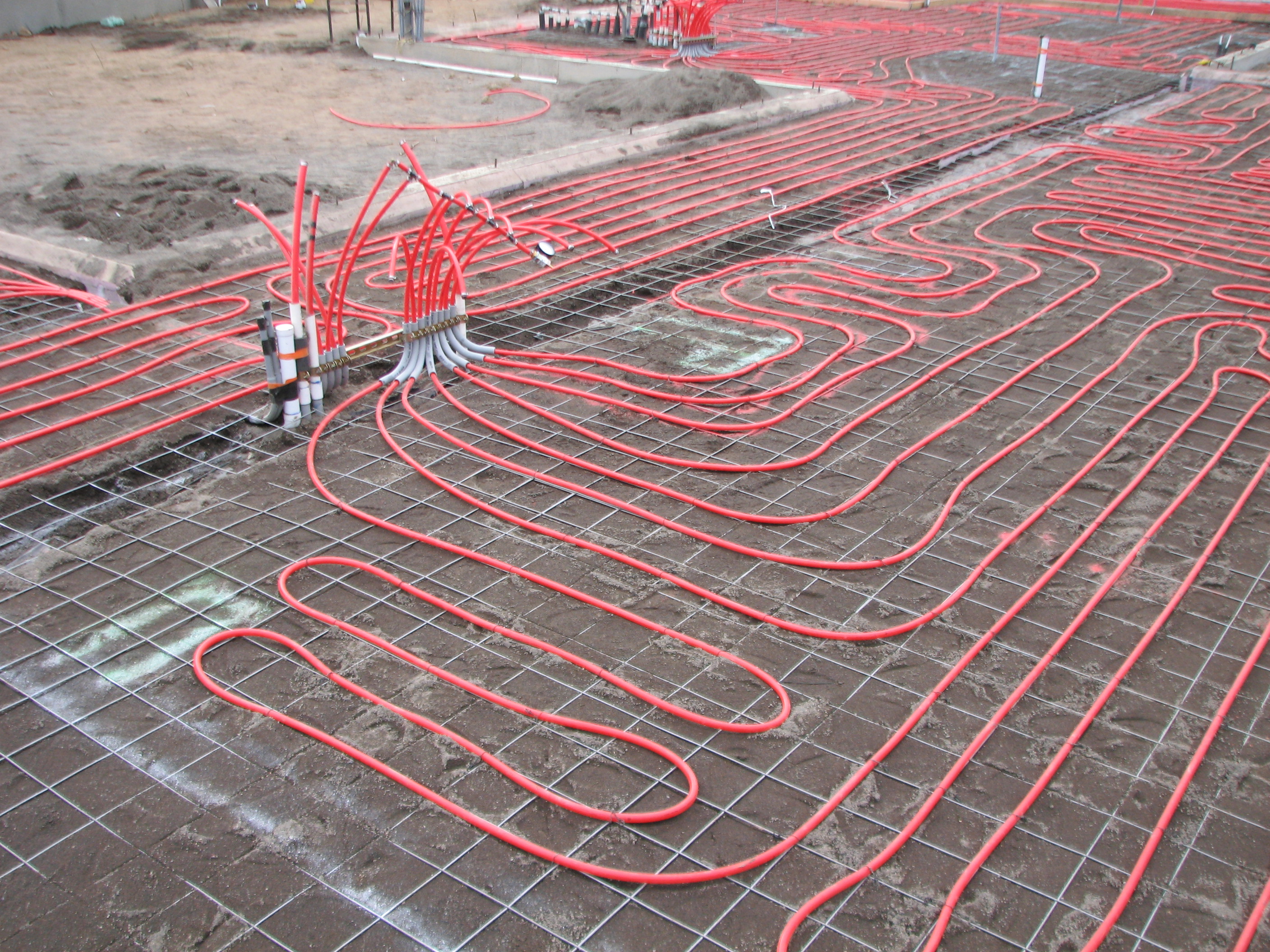 radiant heat concrete flooring