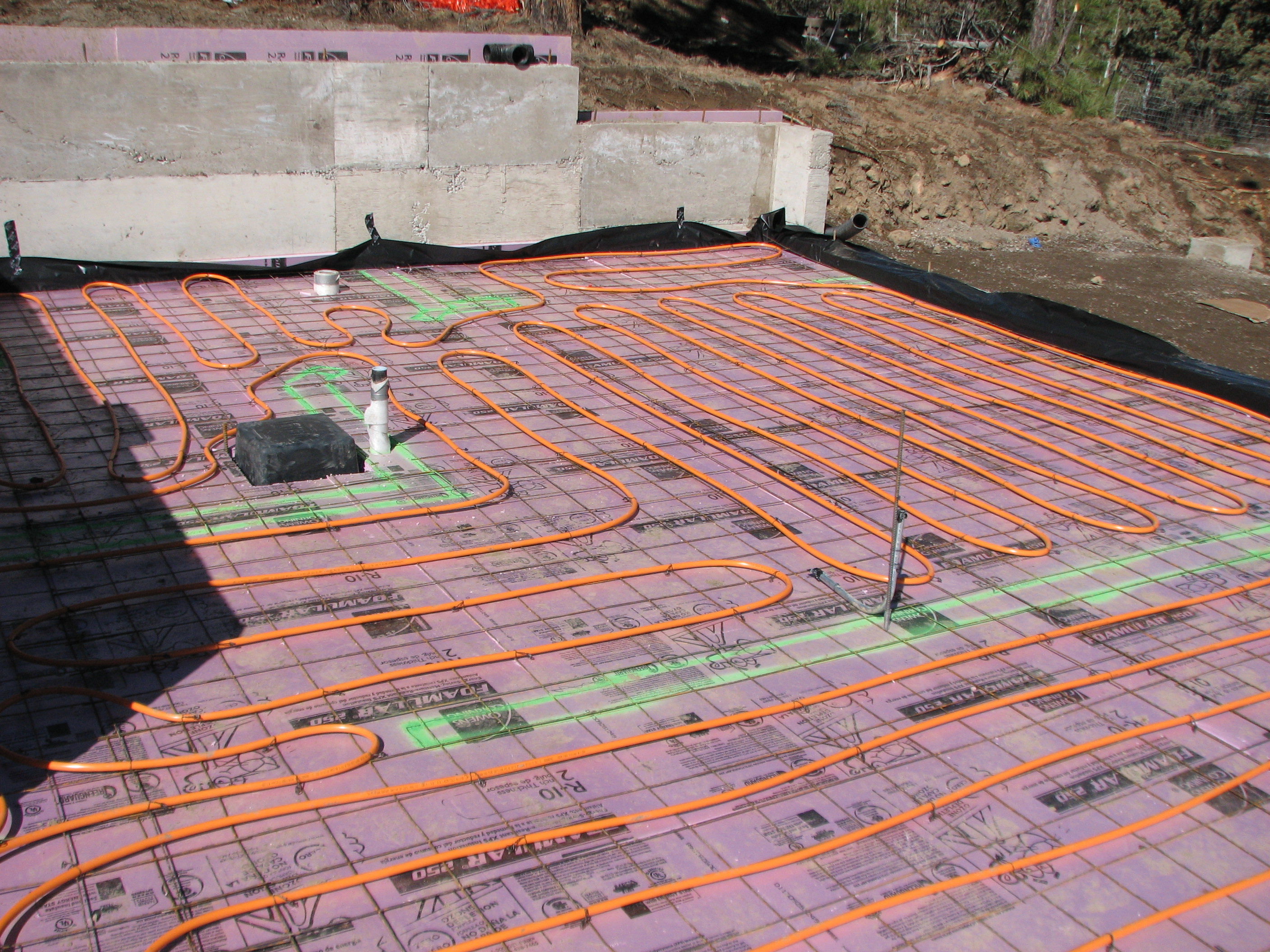 hydronic radiant floor heating cost existing concrete slab