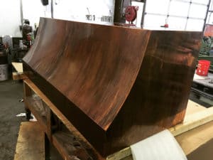 copper hood sheet metal project