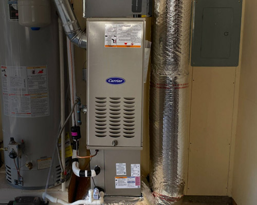 Gas furnace HVAC repair service at Bend Heating
