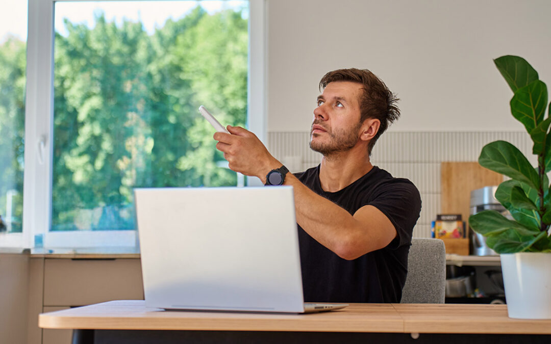 ductless hvac, man at computer comparing options